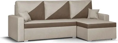 Produktbild von ASTO2 Ecksofa mit Schlaffunktion - Beige/Braun