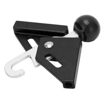 Image de Embout de mât de tente, embout de tige d'auvent, cosse de support de tente simple, embout de mât anti-crevaison, embout de mât rond, embout de mât en aluminium