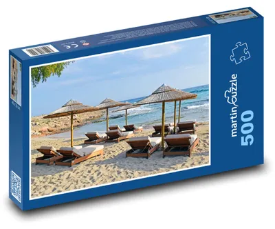 Obrázok produktu pre martinpuzzle - Puzzle 500 - Dážniky na pláži - letovisko, more