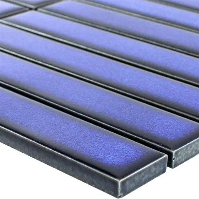 Produktbild von Keramikmosaik Fliesen Teyran Glänzend Kobaltblau