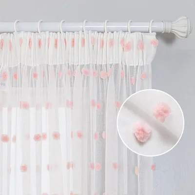 Immagine prodotto di Tende a rullo con balze, semitrasparenti, set da 2, 235 x 140 cm, ideali per la cameretta dei bambini