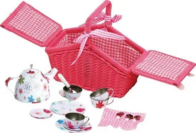 Immagine prodotto di Cesto da picnic Famanu con 18 pezzi - design colorato