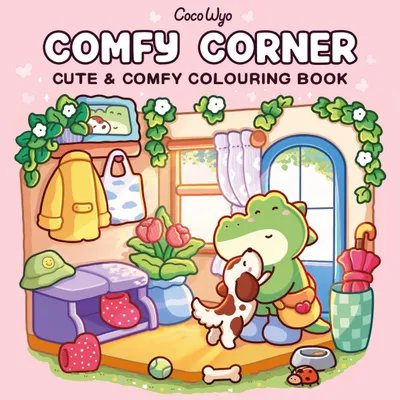 Produktbild von Malbuch Coco wyo Comfy Corner mit 45 handgezeichneten Malvorlagen einseitig bedruckt
