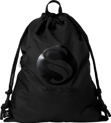 Produktbild von Stark Soul® Turnbeutel-Rucksack mit Tragegriff und Seitentasche - Logo schwarz