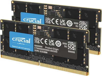Immagine prodotto di SO DDR5 32GB PC 5600 CL46  KIT  (2x16GB)  Crucial intern retail