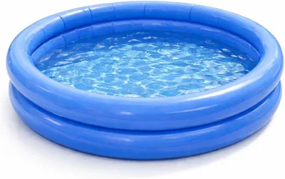 Produktbild von Aufblasbarer Pool rund – Aufstellpool für Kinder & Erwachsene – Gartenpool aus strapazierfähigem PVC für Badespaß im Sommer (∅114 cm)