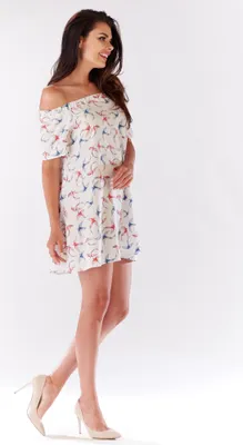 Produktbild von Awama Minikleid für Frauen Lugune A175 natur S/M