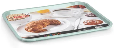 Produktbild von Plasticforte Tablett/Serviertablett - Kunststoff - 41 x 31cm - grun