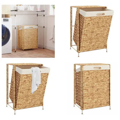 Produktbild von vidaXL Wäschekorb 44x34x64 cm Wasserhyazinthe - Wäschekorb - Wäschekörbe - Wäschebehälter - Wäschesack