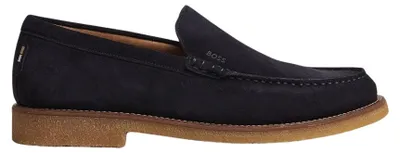 Produktbild von Boss Herren Loafer Kope aus Wildleder und Leder mit Gummisohle in Navy
