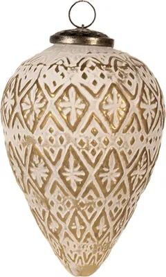 Immagine prodotto di Guaina natalizia Clayre & Eef 13 cm in vetro bianco