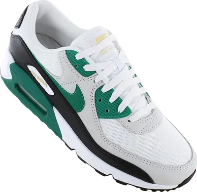 Produktbild von Nike Air Max 90 - Herren Sneakers Schuhe Weiß-Grün FB9658-102 , Größe: EU 45.5 US 11.5