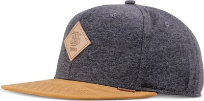 Produktbild von Djinns 6 Panel Snapback Cap Jersey Patch Charcoal Heather