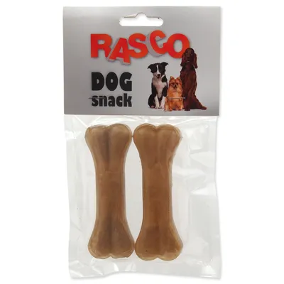 Produktbild von Leckerli Rasco Büffelhaut-Knochen 10 cm 2 Stk.