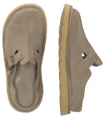 Produktbild von CLARKS Pantolette Solsbury mit superweichem Fußbett 1232 Grey Suede 46