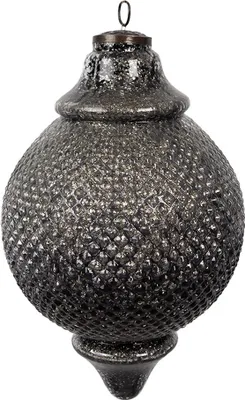 Obrázek produktu pro Clayre & Eef Vánoční ozdoba Ø 20x32 cm černé sklo