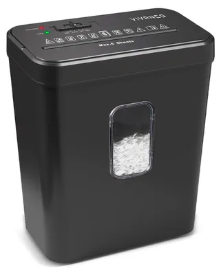 Produktbild von VIVanco™Akten- und Kreditkartenvernichter, Partikelschnitt 4 x 35 mm, 13-L-Behälter