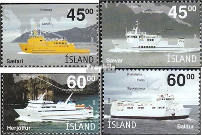 Produktbild von Briefmarken Island 2003 Mi 1034Do-1037Du (kompl.Ausg.) postfrisch Inselfähren