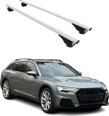 Produktbild von Dachträger Gepäckträger für Audi A6 Allroad 2019-2025 Grundträger Metall Grau 2x