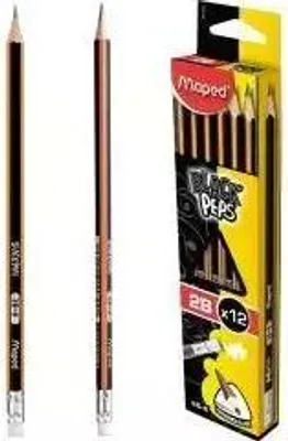 Immagine prodotto di Matita con gomma nera 2B (12 pezzi) MAPED