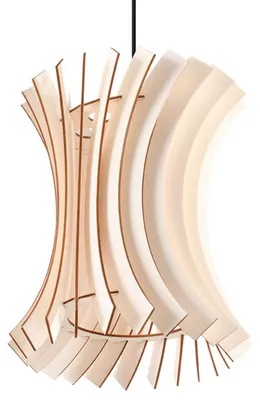 Image de Lampe pendante ORIANA en bois 1xE27 15W bois 107x30x30cm Sollux Lighting