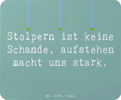 Produktbild von Mr. & Mrs. Panda Mousepad Spruch Aus Fehlern lernen - Meeresbrise - Geschenk, laptop, Trost, Mouse Pad, Wachstumsmentalität, Vertrauem, Ermutigung, pc mauspad, Zuversicht
