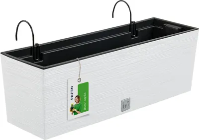Obrázok produktu pre nabbi Plastový balkónový kvetináč DFC600W 58 cm - biela