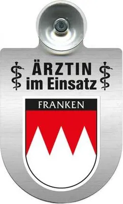 Produktbild von Einsatzschild Windschutzscheibe incl. Saugnapf - Ärztin im Einsatz - 309479 Color - Region Franken