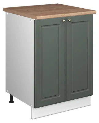 Immagine prodotto di Mobile lavello cucina Vicco Fame-Line Verde-oro rustico/Bianco 60 cm, Model 65095