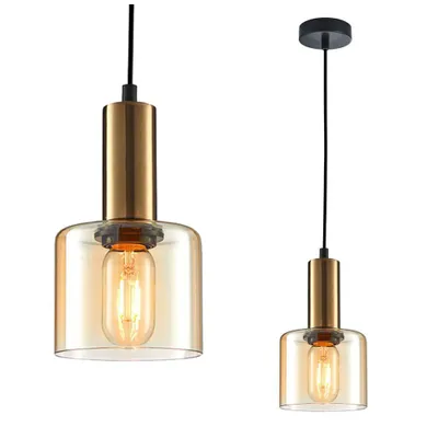 Produktbild von SANTIA PND-65342-1-BRO+AMB Italux Hängelampe