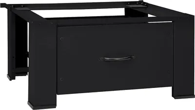 Immagine prodotto di vidaXL Piedistallo per lavatrice nero 64 x 55 x 32,5 cm acciaio