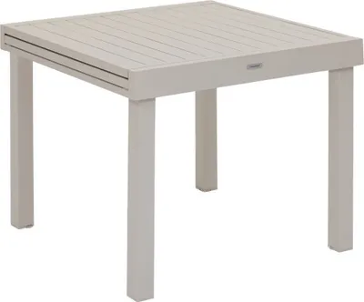 Produktbild von Ausziehbarer gartentisch "piazza" lehm 8-sitzer aus epoxybehandeltem aluminium  - Hespéride