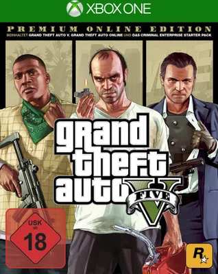 Produktbild von Rockstar Games Grand Theft Auto V : Édition Premium Online, Xbox One, M (Reif)