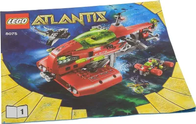 Produktbild von 1x Lego Bauanleitung Heft 1 Atlantis Neptune U-Boot 8075