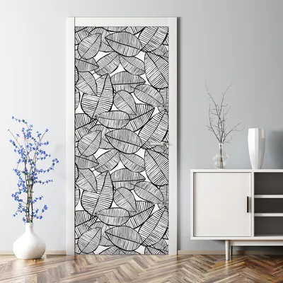 Produktbild von Dekorative Türaufkleber Aaufkleber selbstklebend Tapete Türtapete Tropische Blätter 77 x 200 cm