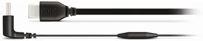 Produktbild von USB Flachkabel, USB-C Stecker > USB-C Stecker 90° (schwarz, 30cm)