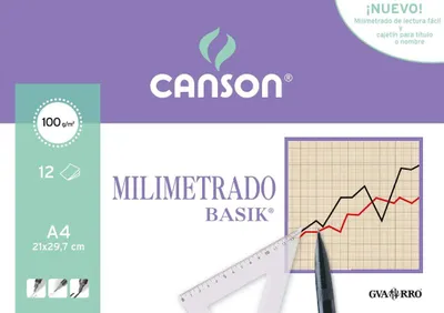 Productafbeelding van Canson 406323, millimeterpapier, 12 vel