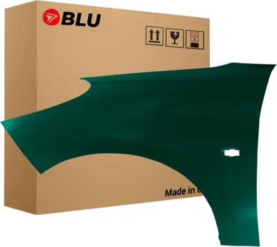 Image de BLU Aile Compatible avec Peugeot 206+ M08J Gauche Grün Vert Tie Break | 2007-2014 | Avant | Peint| Prêt à Monter | Acier