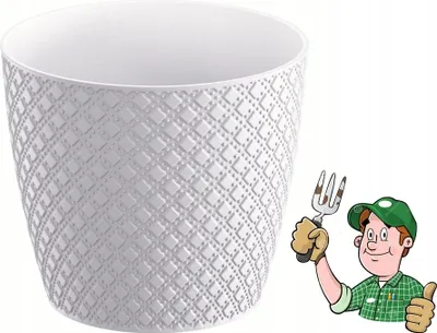 Produktbild von Orient Blumentopf 13cm weiß DOR130-S449 Prosperplast