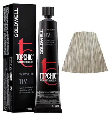 Immagine prodotto di Goldwell Topchic Tube 11V Light Blonde-Violet 60ml - colore permanente in tubo