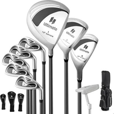 Produktbild von COSTWAY Damen Golfschläger Set, 9/11 teilige Golfschlägersätze, Golfset mit Regenhaube, 1 Driver & 3 Fairway & 4 Hybrid & 6/7/ 8/9/ P Eisen & Putter