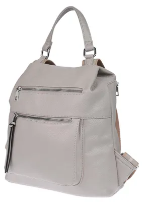 Produktbild von Großer Damen Rucksack Tasche Citybag Leder Optik Bodybag Schultertasche Shopper Grau