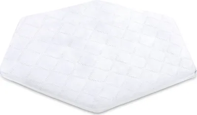 Produktbild von Laufgittereinlage 6 eckig 115 x 100 x 5 cm - Laufstall Matratze aus Schaumstoff für Kinder Babymatratze mit abnehmbaren Bezug Laufstallmatratze