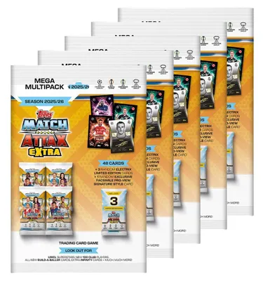 Image de Topps - Cartes à collectionner Match Attax Ligue des champions 2025/26 EXTRA - 5 multipacks