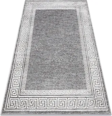 Zdjęcie produktu dla Dywan MATEO 8033/644 Nowoczesny, grecki, ramka - strukturalny szary 160x220 cm