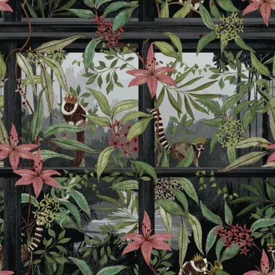 Immagine prodotto di Holden Décor - Carta da parati "Comoro" AG4157 (10 m x 53 cm) (carbone)