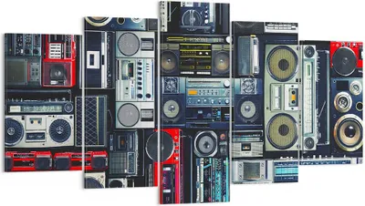 Produktbild von Bild auf Leinwand - Leinwandbild - Empfänger Radio - 160x85cm - Wand Bild - Wanddeko - Wandbilder - Leinwanddruck - Bilder - Kunstdruck - Wanddekoration - Leinwand bilder - Wandkunst - EA160x85-3875