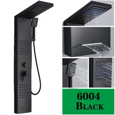 Produktbild von Oprawa prysznicowa, oświetlenie LED, powierzchnia czarny mat, 6004 czarny mat