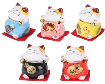 Zdjęcie produktu dla Solidchoice - 5 sztuk miniaturowych figurek kotów do dekoracji