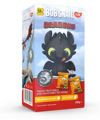 PRZEKĄSKA EAT & PLAY MANGO Z BRELOKIEM MINIONKI BEZGLUTENOWA 20 g - BOB SNAIL